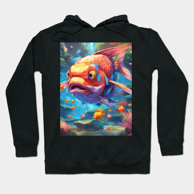 Furious Fins Hoodie by animegirlnft